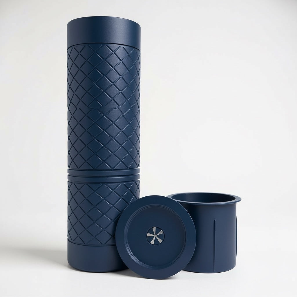 Flower Vase - 2-in-1 Cylindrical Flower Vase – Eco-Friendly 3D Printed Design