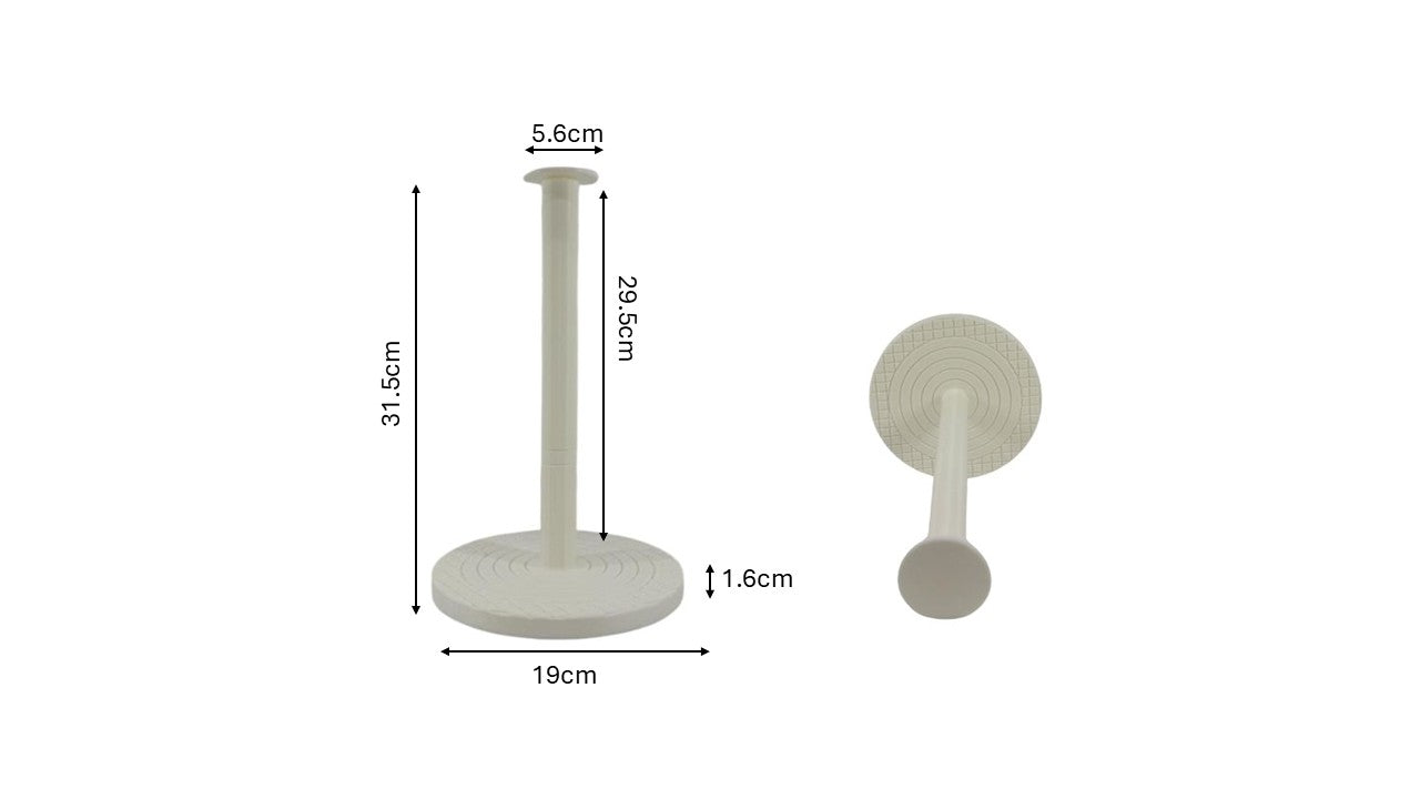 Eco-Friendly 3D Printed Paper Towel Holder with Weighted Base for Stability Modern Design Durable Kitchen Roll Stand in Multiple Colors